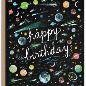 Outer Space Birthday Card