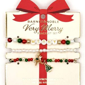 Holiday Beaded Bracelet Set of 3