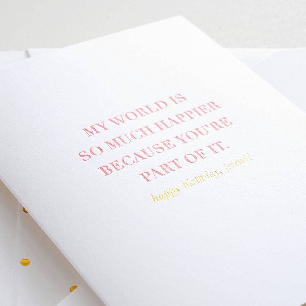 My World is Happier Birthday Card - Image 2