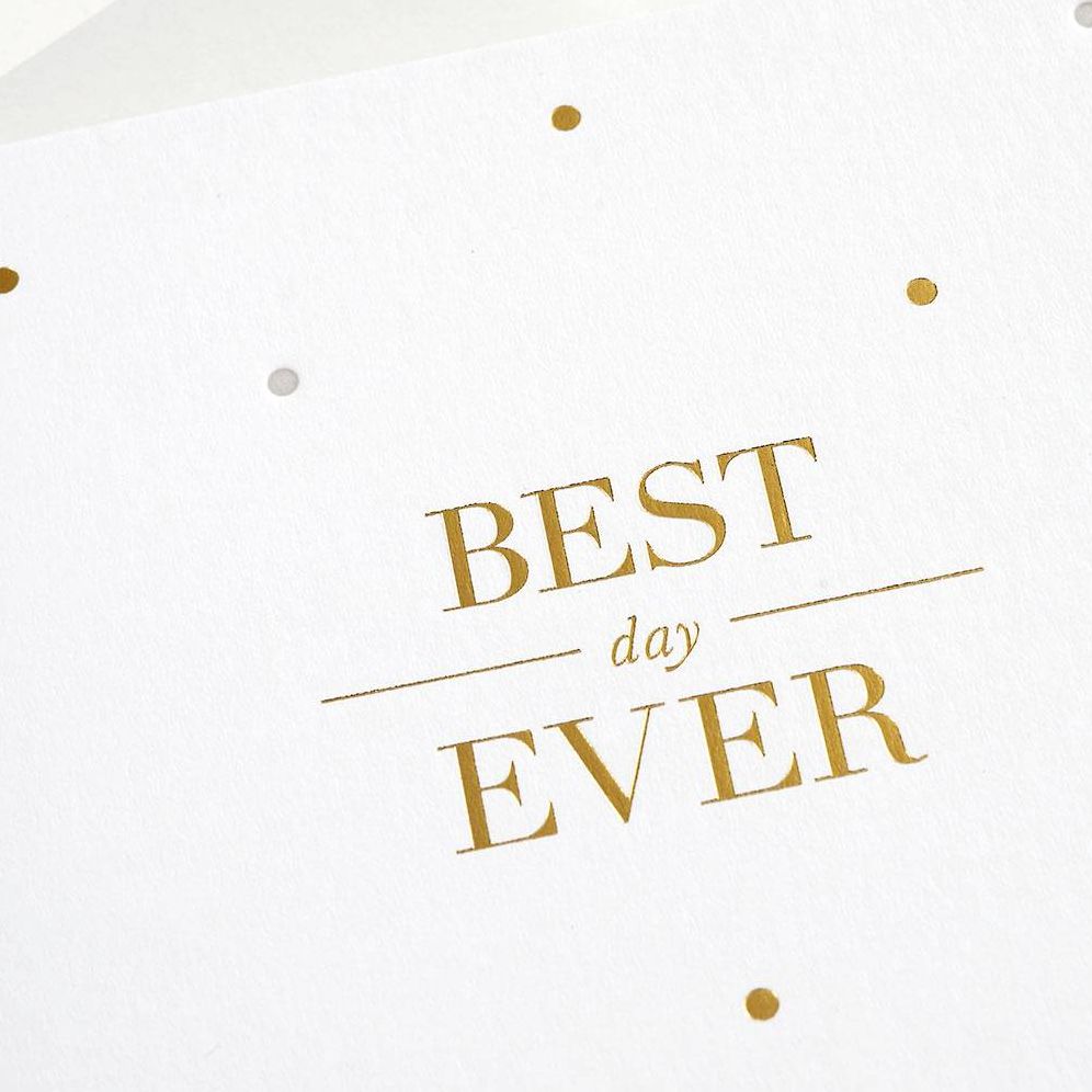 Best Day Ever Wedding Card - Image 2