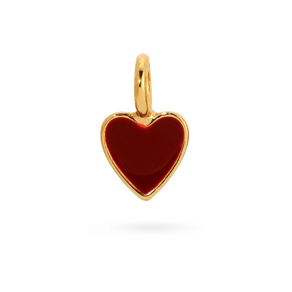 Charm Garden -Red Enamel Heart Charm - Image 2