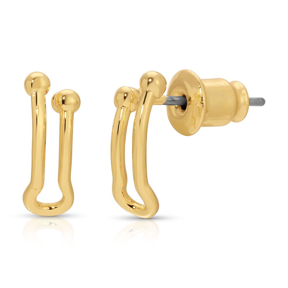 Charm Garden - Hoop Earrings- Gold - Image 2
