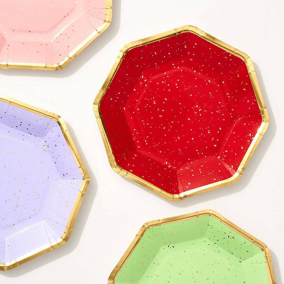 Bright Multicolor Hexagon Plates - Image 2