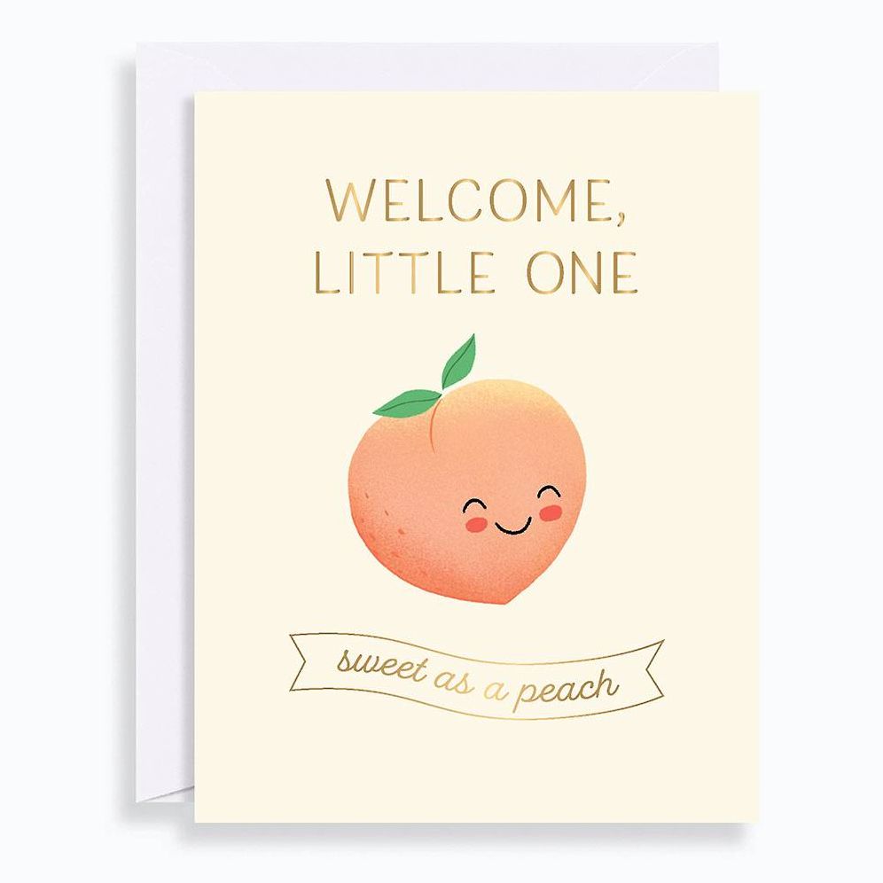 Little Peach Baby Card