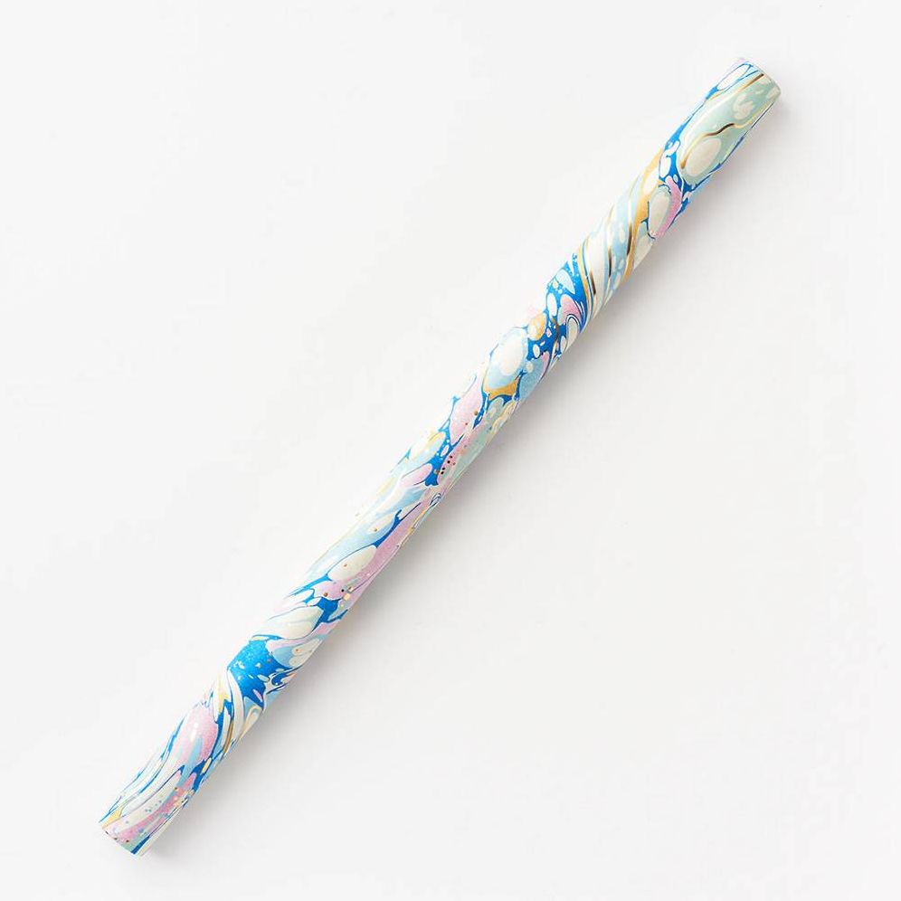 Pink & Blue Marble Stone Wrapping Paper - Image 2