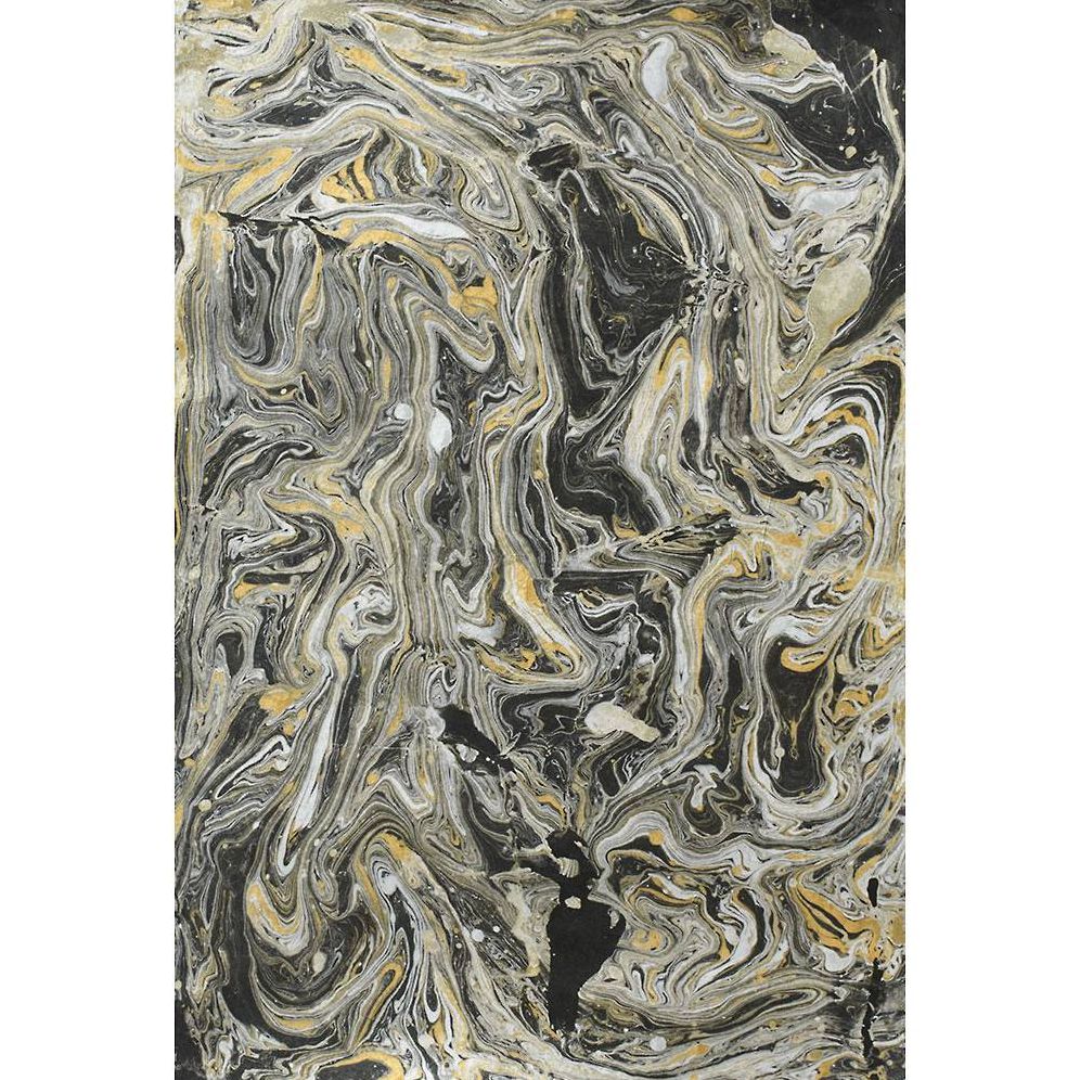 Silver Gold Marble Handmade Paper - Image 2