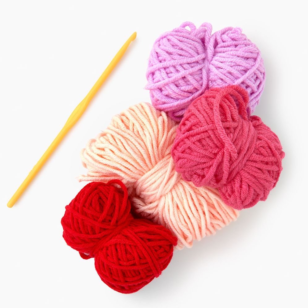 Crochet Heart Coasters S/4 - Image 2