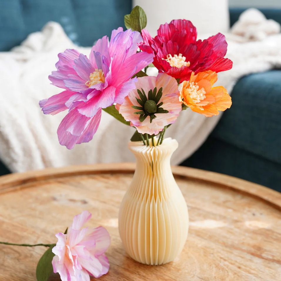 Paper Flower Bouquet Kit - Meditative Craft Kits - Image 5