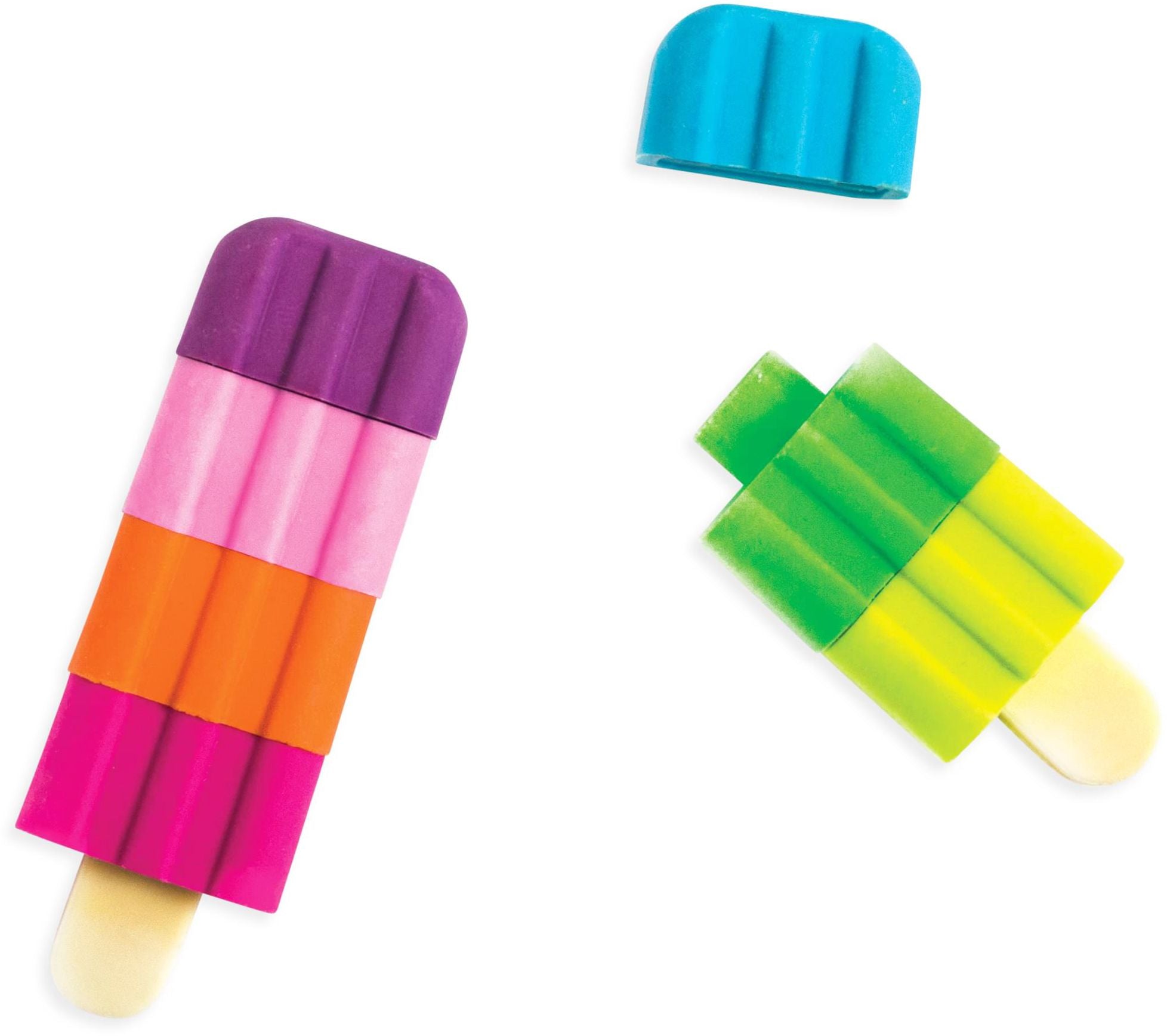 Icy Pops Scented Puzzle Erasers - Set of 4 - Image 2