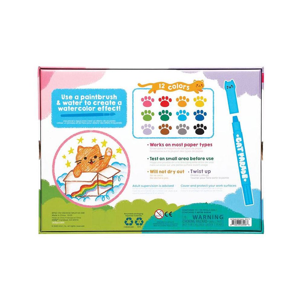 Cat Parade Gel Crayons - Set of 12 - Image 7