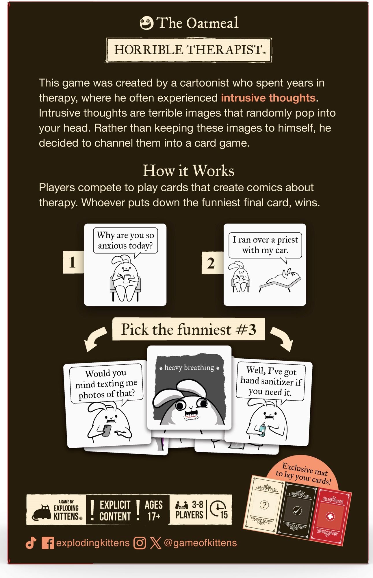 Horrible Therapist - The Oatmeal & Exploding Kittens (B&N Exclusive Edition) - Image 4