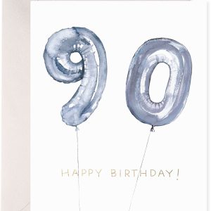 90th Birthday Balloon Card