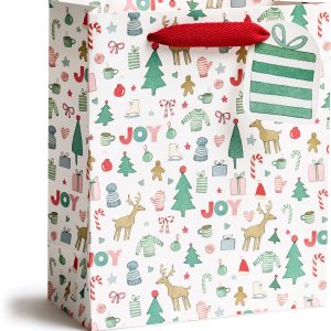 Merry Motif Medium Gift Bag