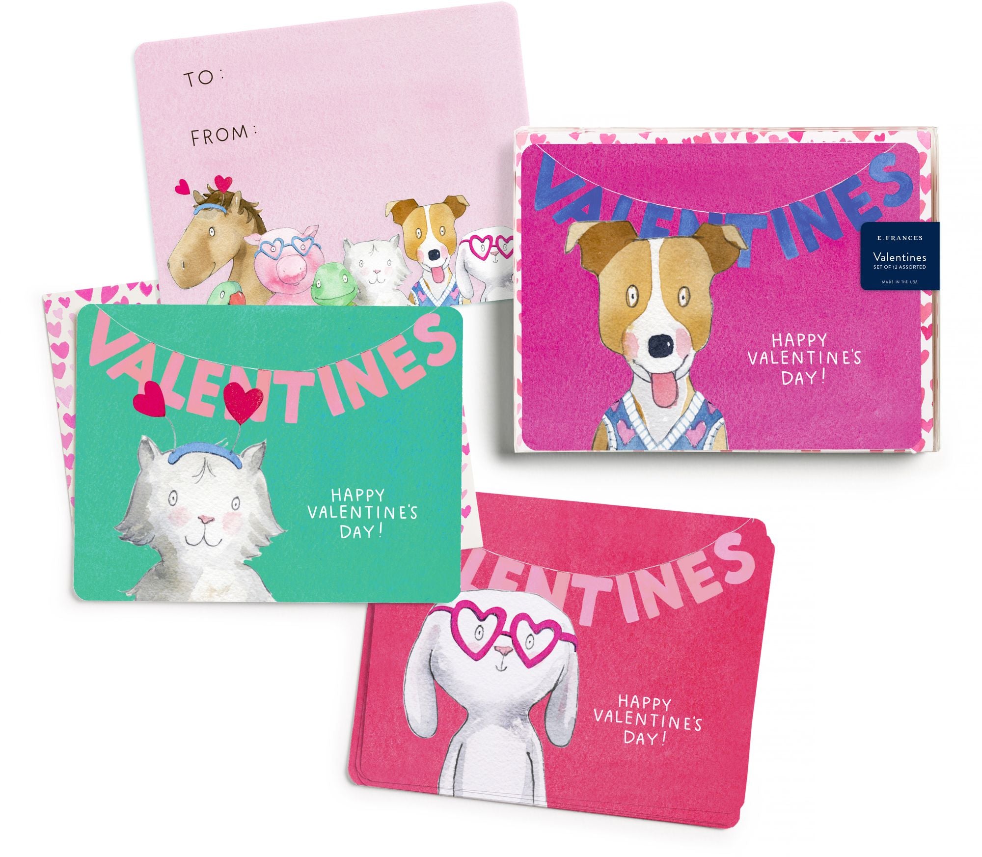 Animal Friends Classroom Valentine Set - Image 2