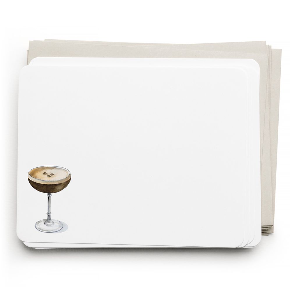 Espresso Martini Martini Flate Notecards - Image 2