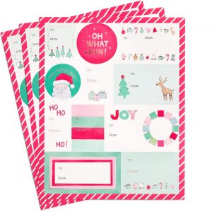 Merry Motif Gift Labels