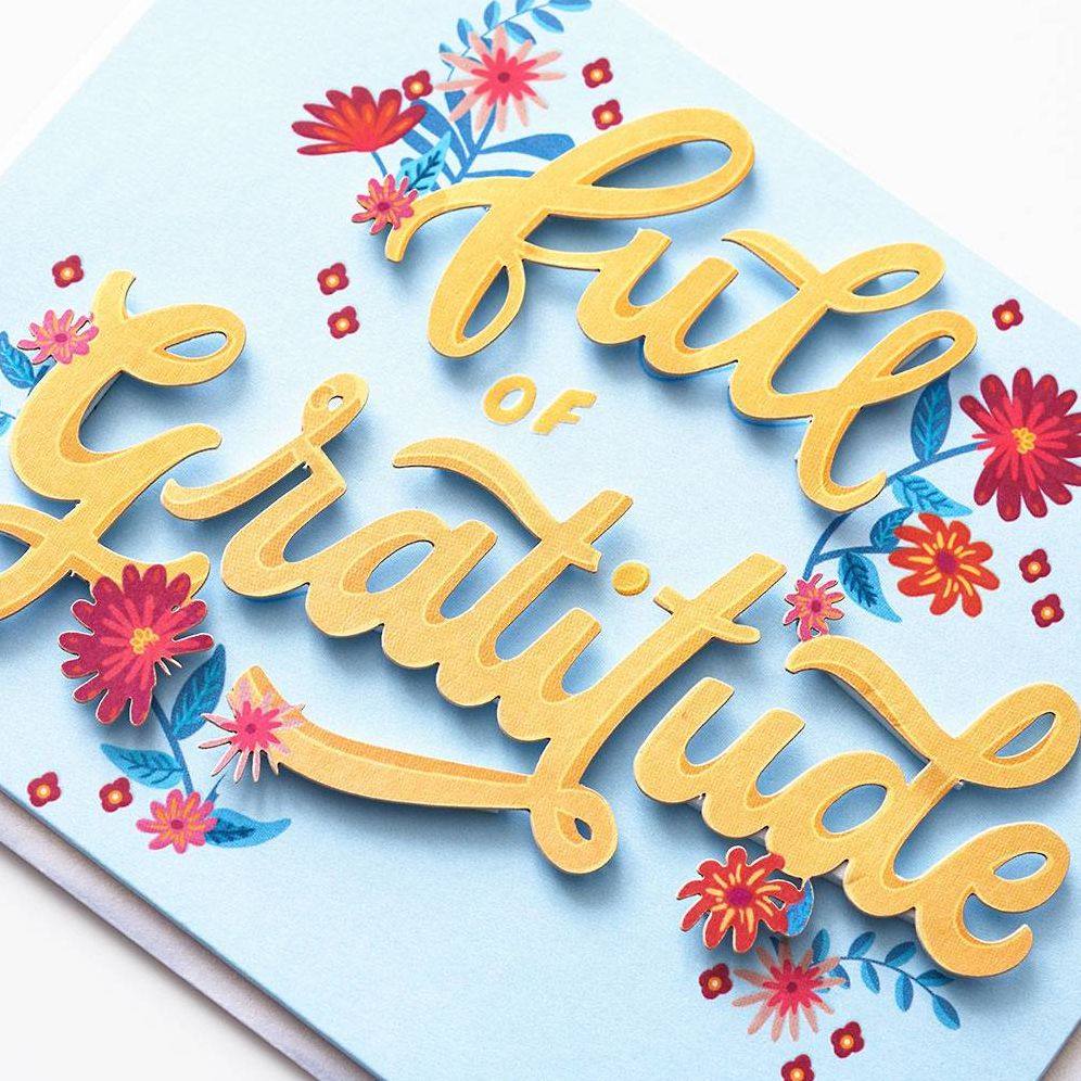 Full Of Gratitude Thank You Card - Image 2