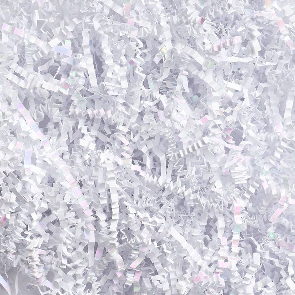 White Iridescent Shredded Paper - Image 2