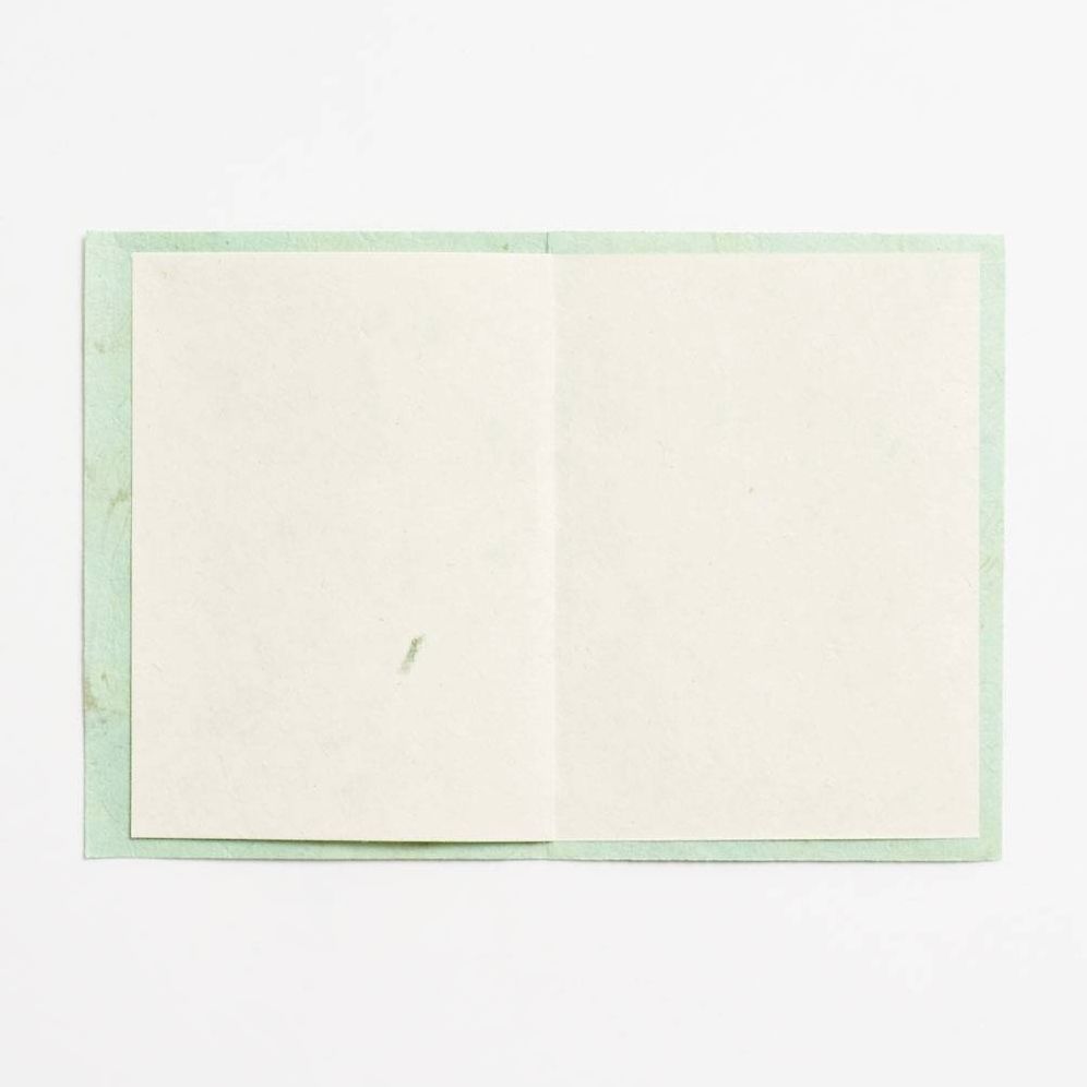 White Blossoms on Mint Stationery Set - Image 2