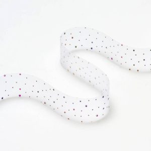 San Francisco Rainbow Dot Ribbon 1. 10YD