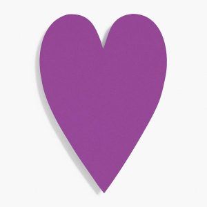 Beet 4 Bar Heart Shaped Cards
