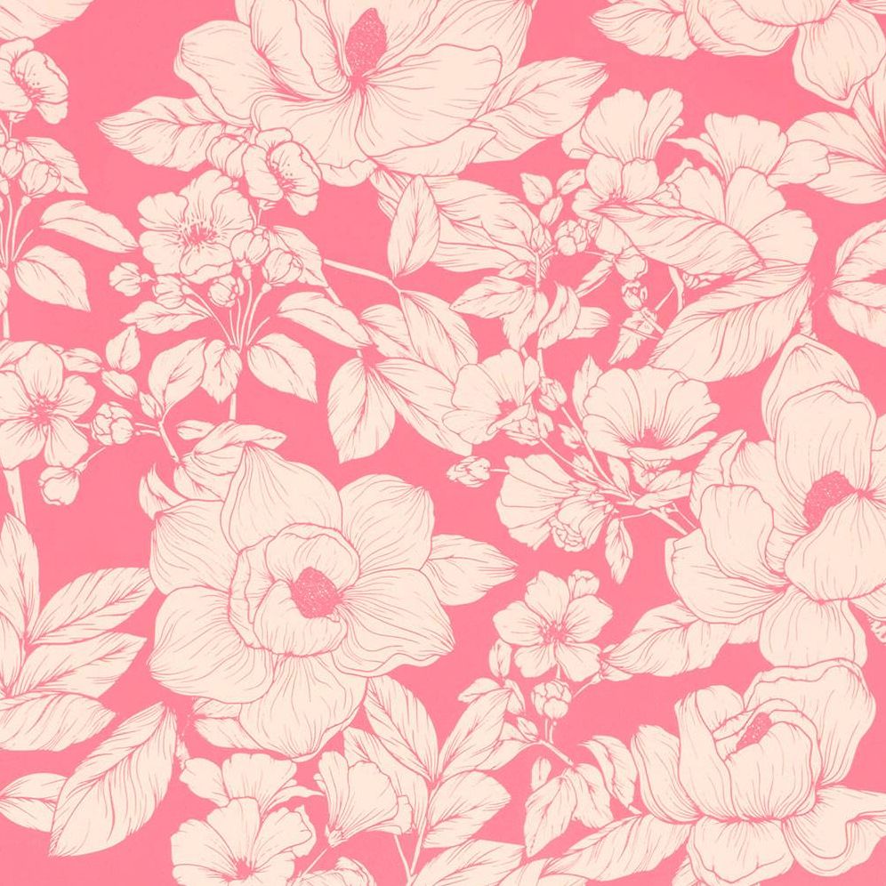 Two Toned Pink Floral Stone Wrapping Paper - Image 2