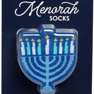 Hanukkah Menorah 3-D Socks