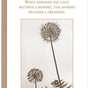 Becomes a Treasure Sympathy Card