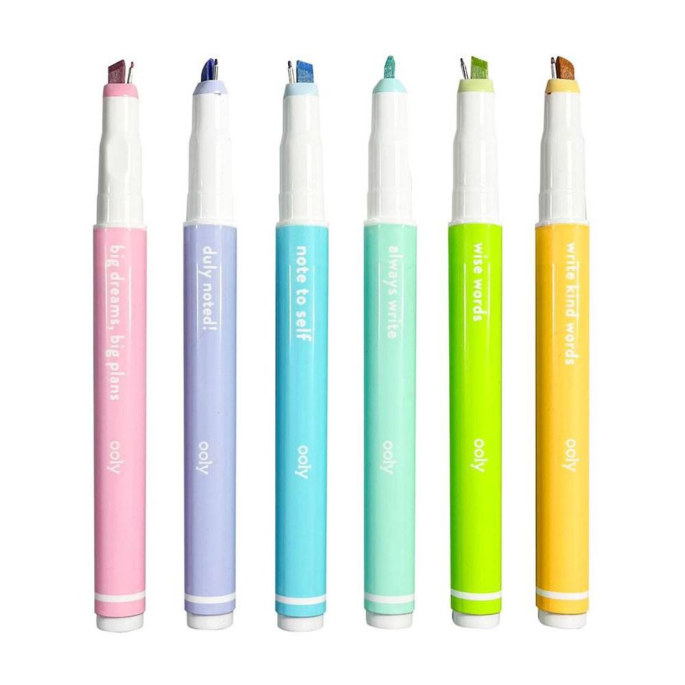 Noted! 2-in-1 Micro Fine Tip Pens & Highlighters - Set of 6 - Image 12