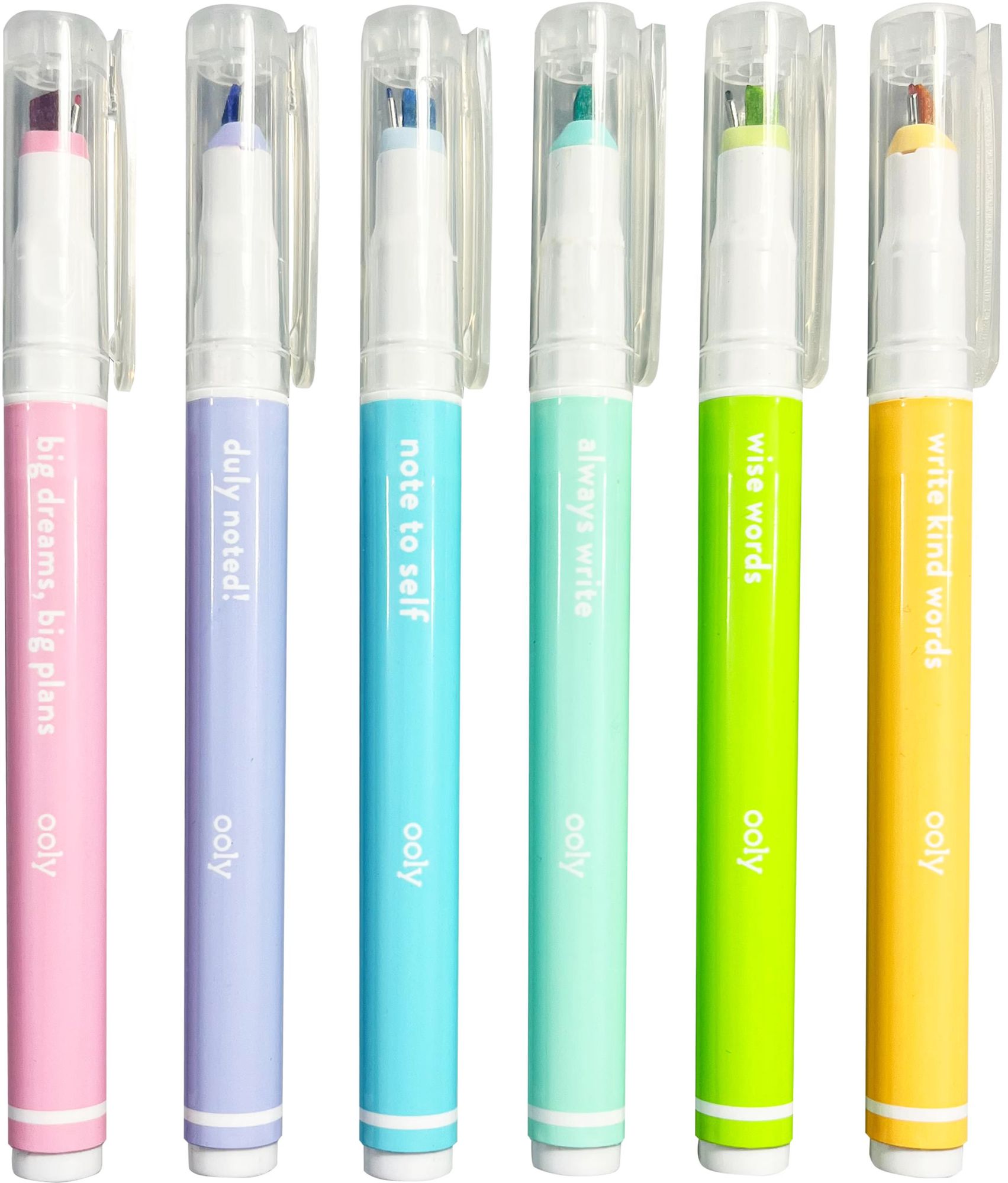 Noted! 2-in-1 Micro Fine Tip Pens & Highlighters - Set of 6 - Image 4