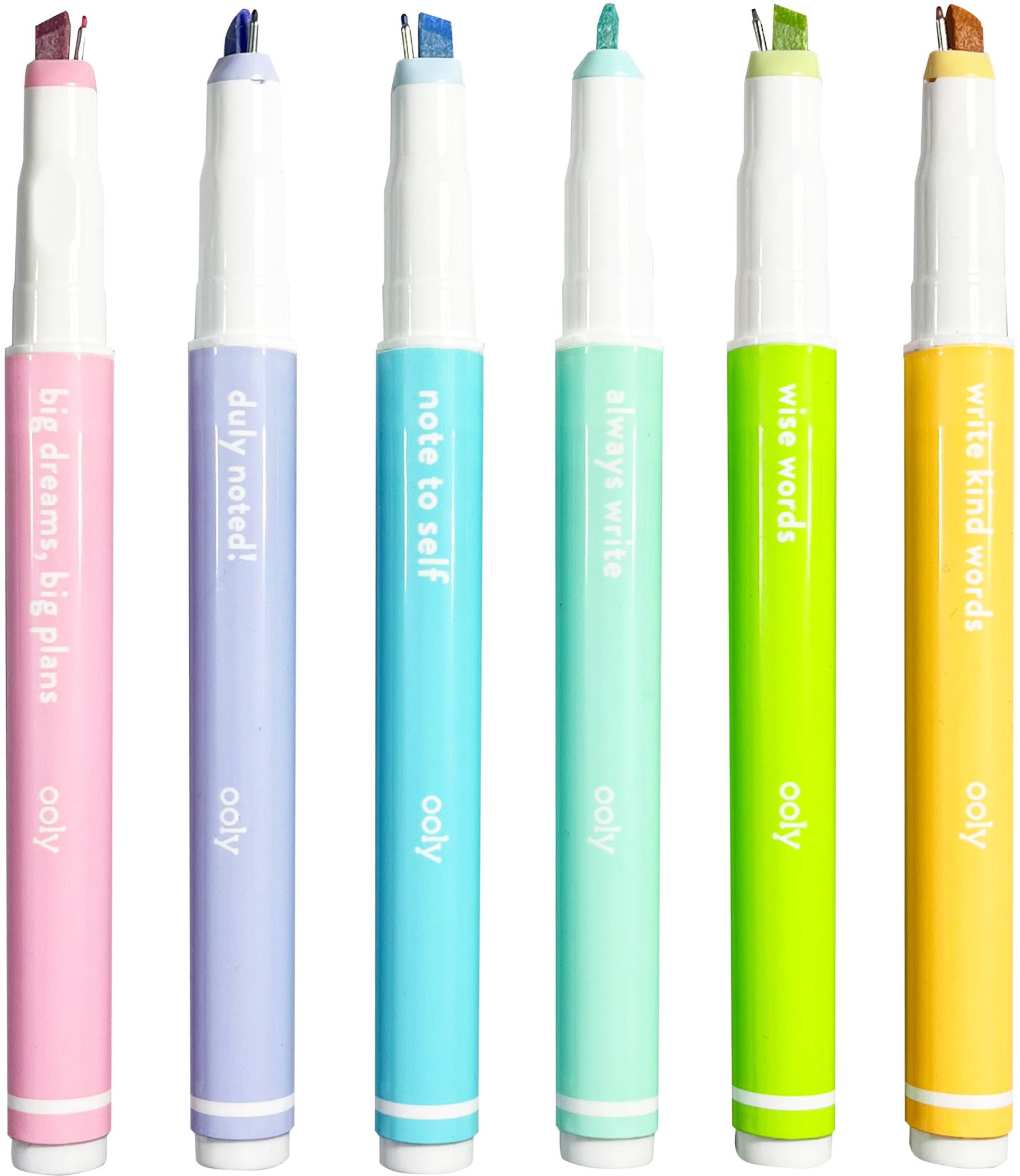 Noted! 2-in-1 Micro Fine Tip Pens & Highlighters - Set of 6 - Image 5