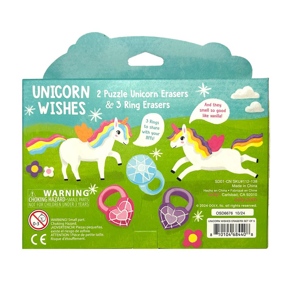 Unicorn Wishes: Scented Erasers (Set of 5) - Image 2