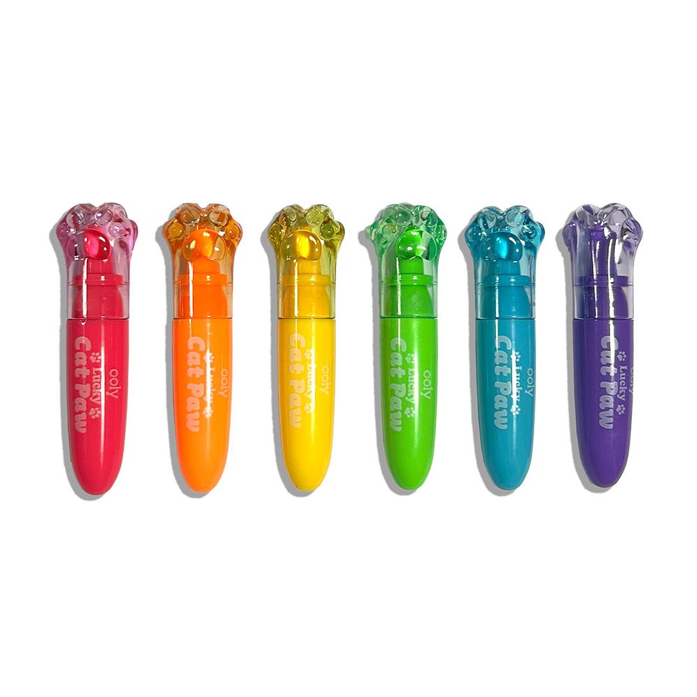 Lucky Cat Paw: Neon Highlighters - Grape Scent (Set of 6) - Image 3