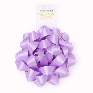 Light Orchid Jumbo Satin Bow