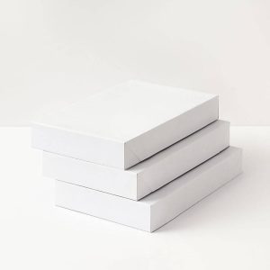 Medium Set of 3 White Shirt Boxes