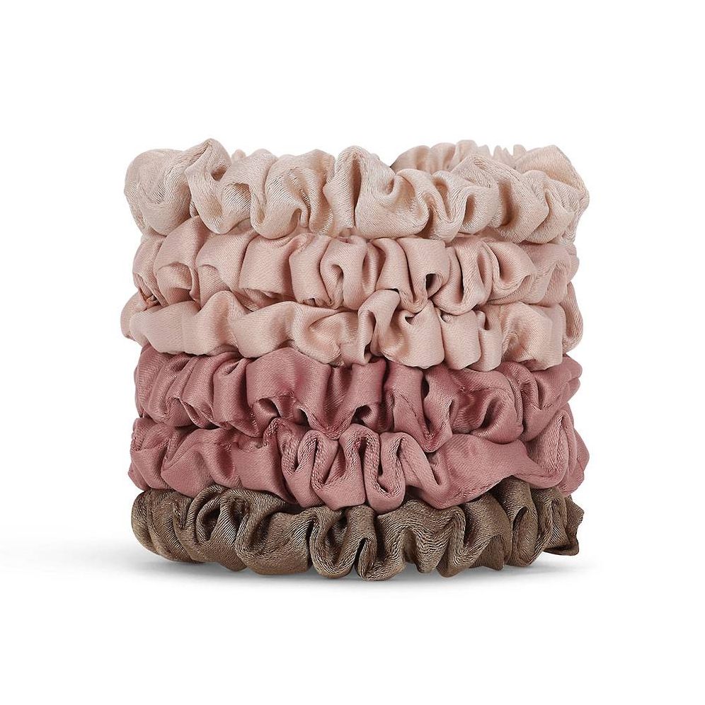 Petite Terracotta Satin Scrunchies - Image 2