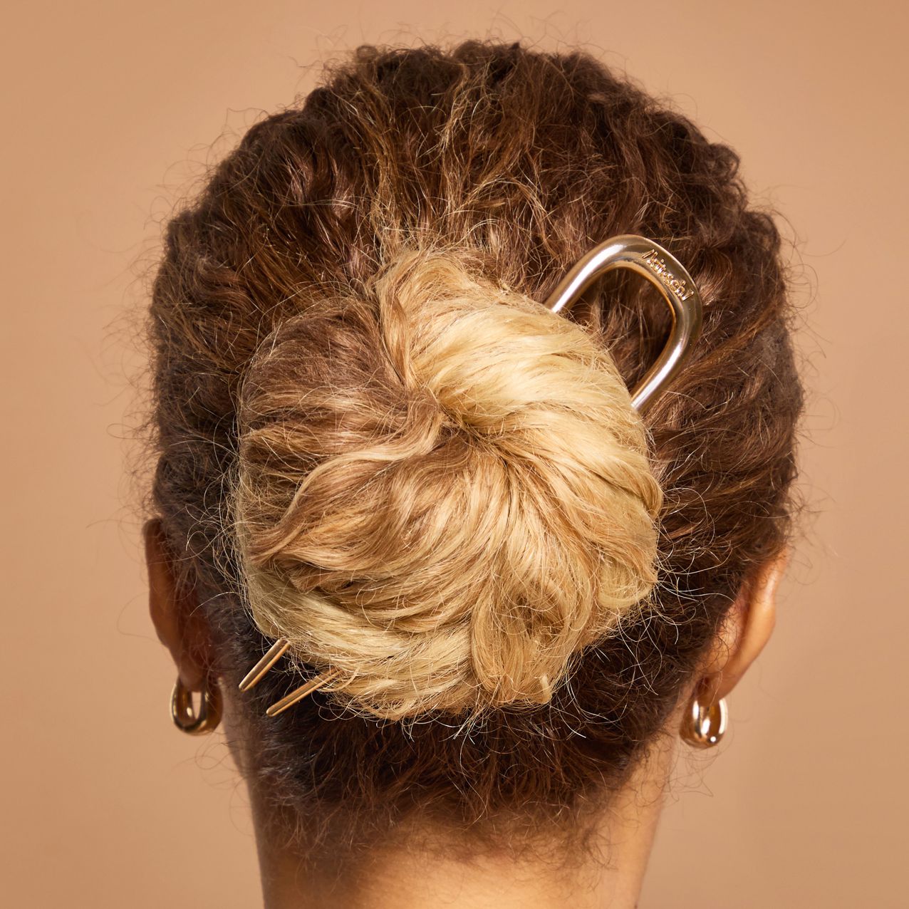 Metal French Hair Pin - Gold - Image 3