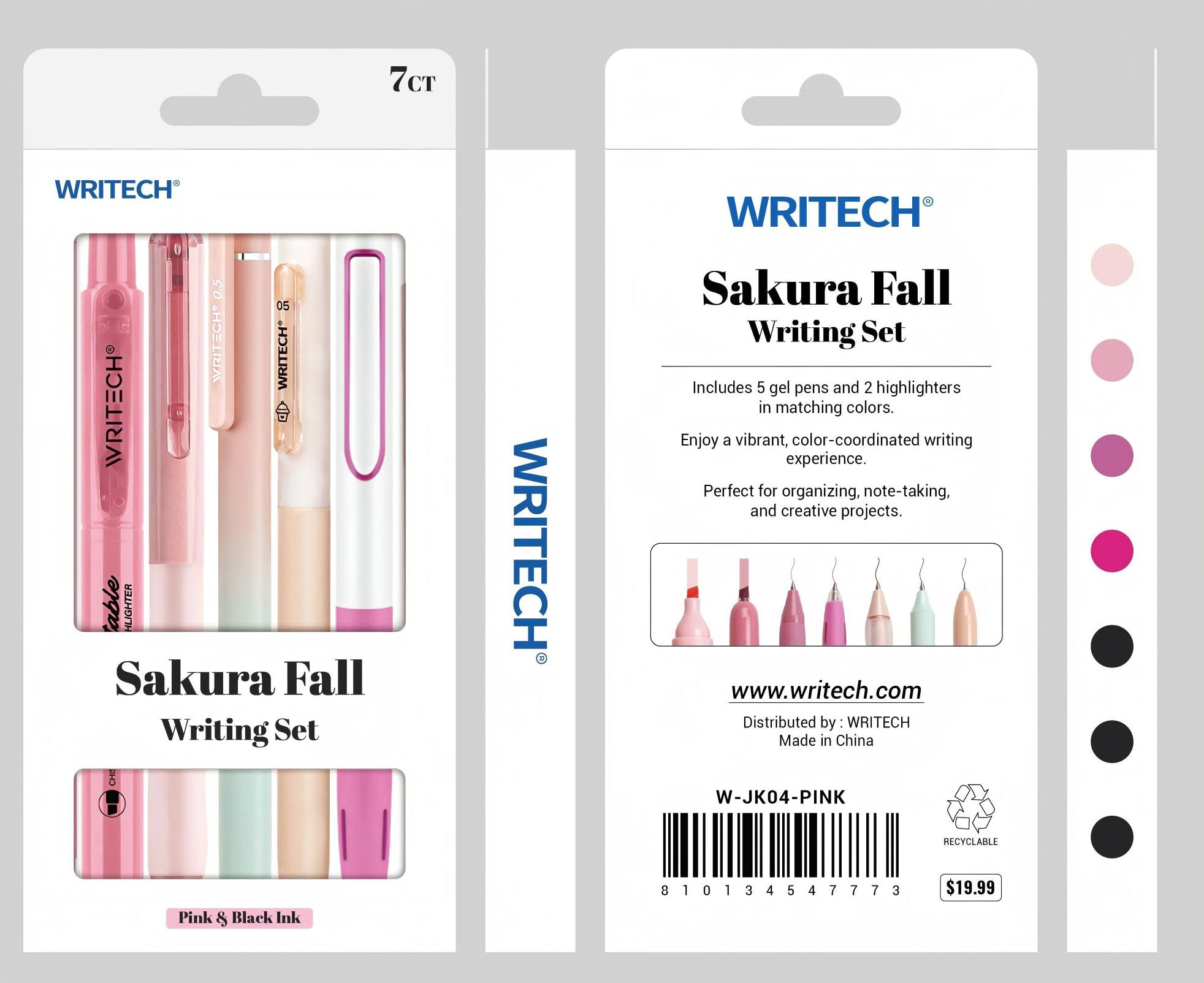 Sakura Fall Mixed Pen Kit S/7 - Assorted Ink - Image 2