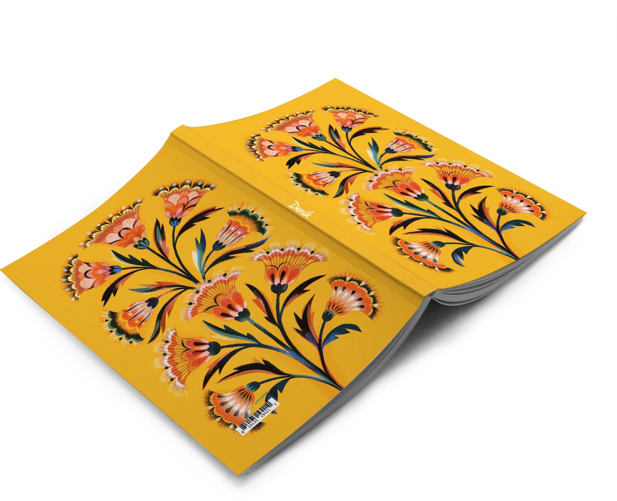 Golden Floral layflat notebook - Image 2