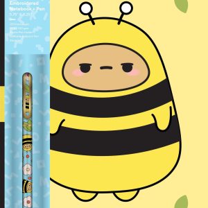 Smoko Bee Embroidered Journal with Pen
