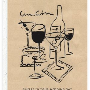 Cheers To Your Wedding Day & Open Bar Wedding Card