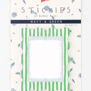 Wavy & Green Stickies by Ramus & Co.