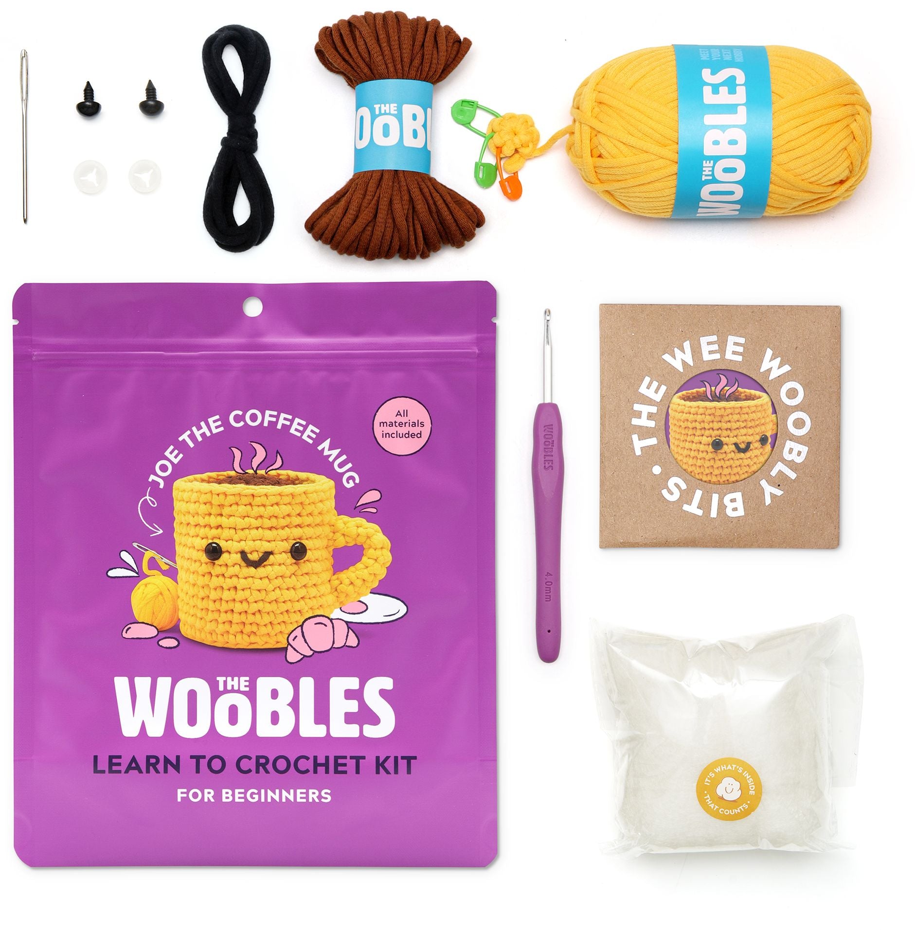 Joe the Coffee Mug Learn to Crochet Kit - Image 3