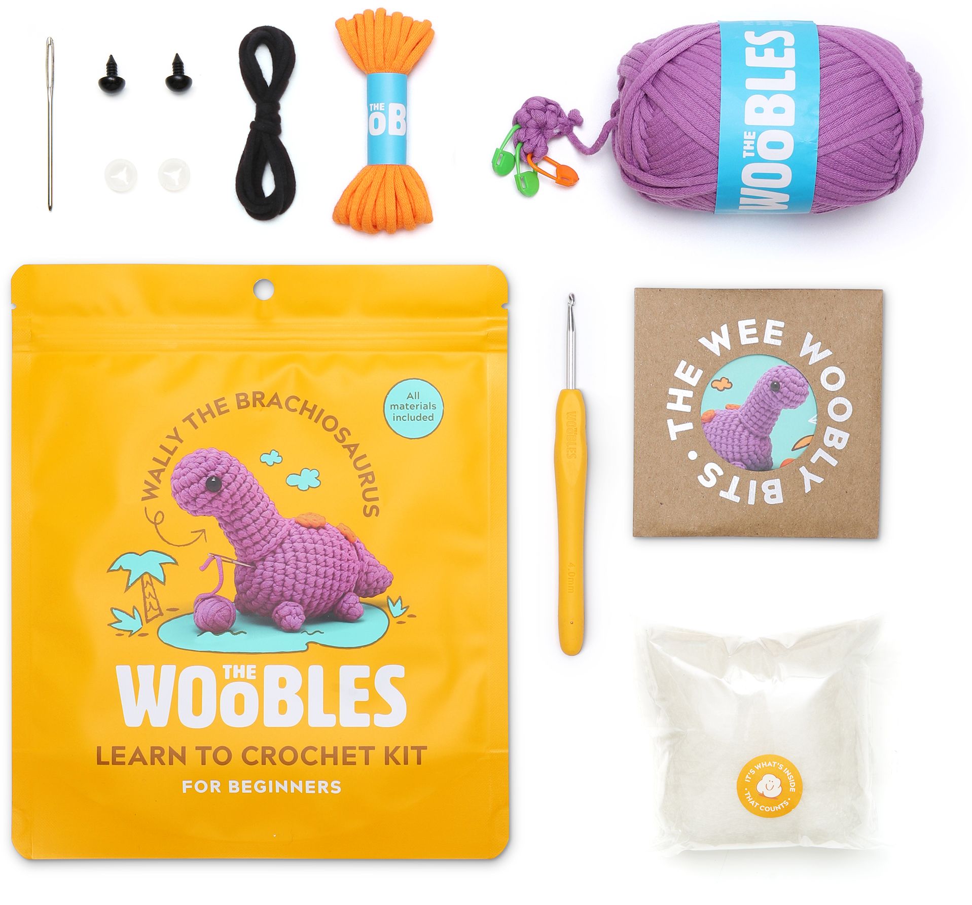 Wally the Brachiosaurus Learn to Crochet kit - Image 5