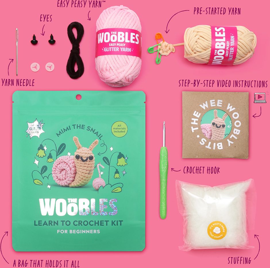 Mimi the Snail Learn to Crochet kit - Image 3