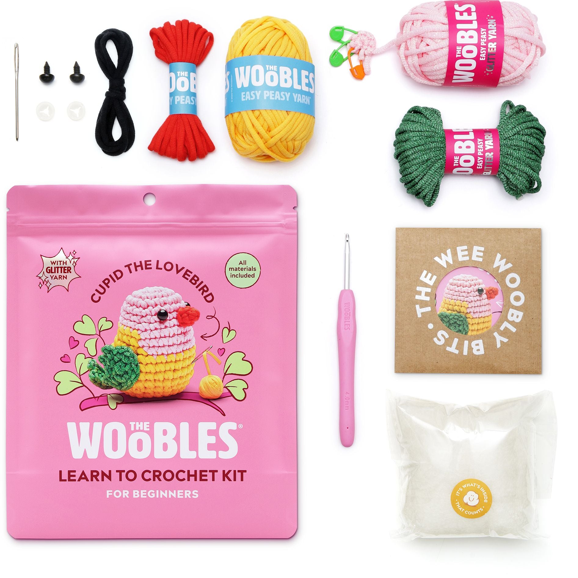 Cupid the Lovebird Learn to Crochet Kit - Image 2