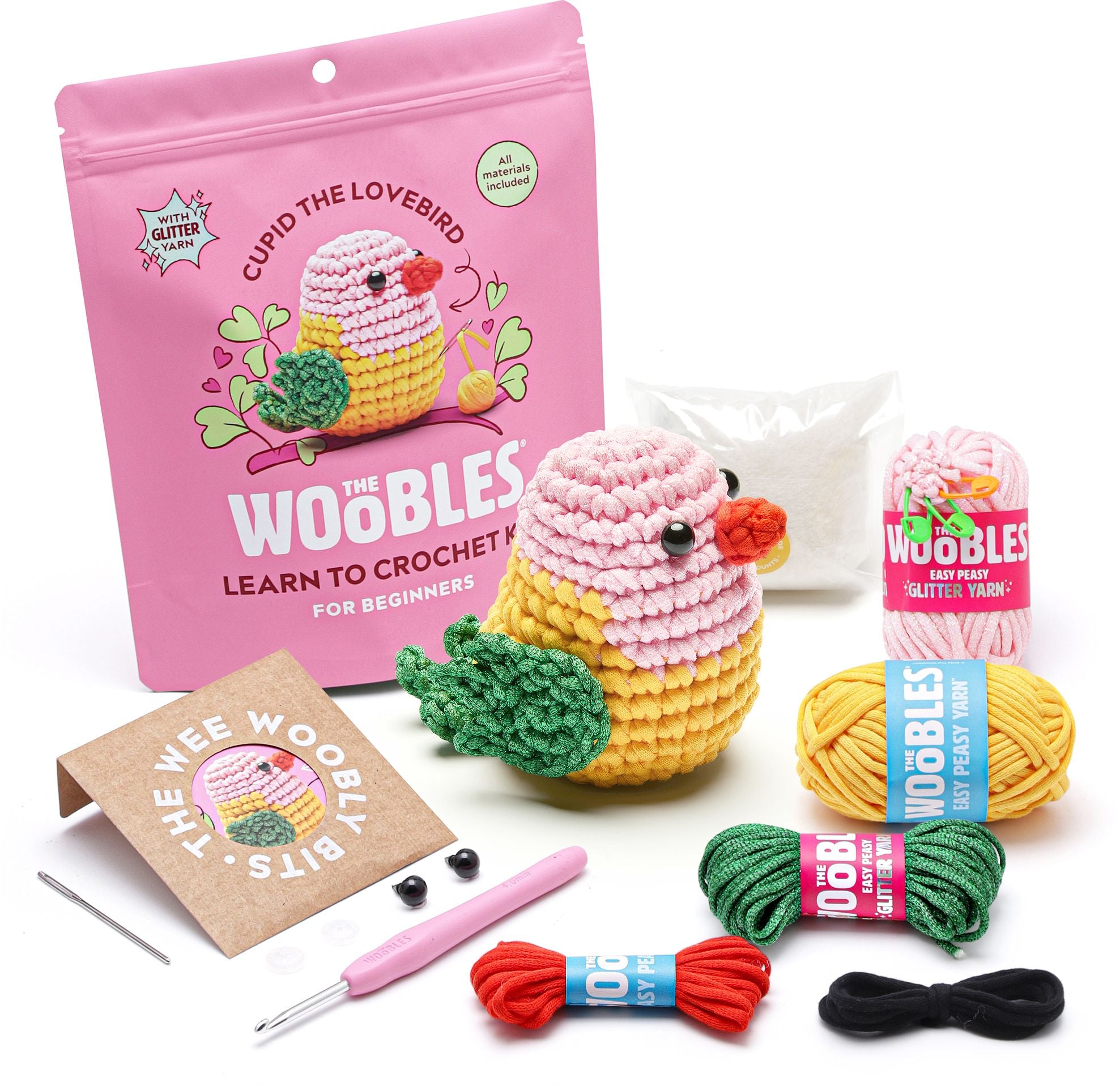 Cupid the Lovebird Learn to Crochet Kit - Image 3