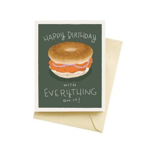 Everything Bagel Birthday Card