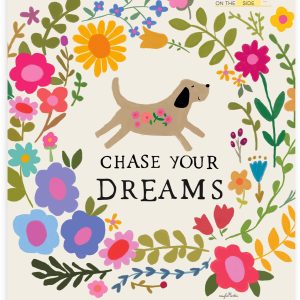 2027 On the Bright Side Chase Your Dreams Grid Wall Calendar
