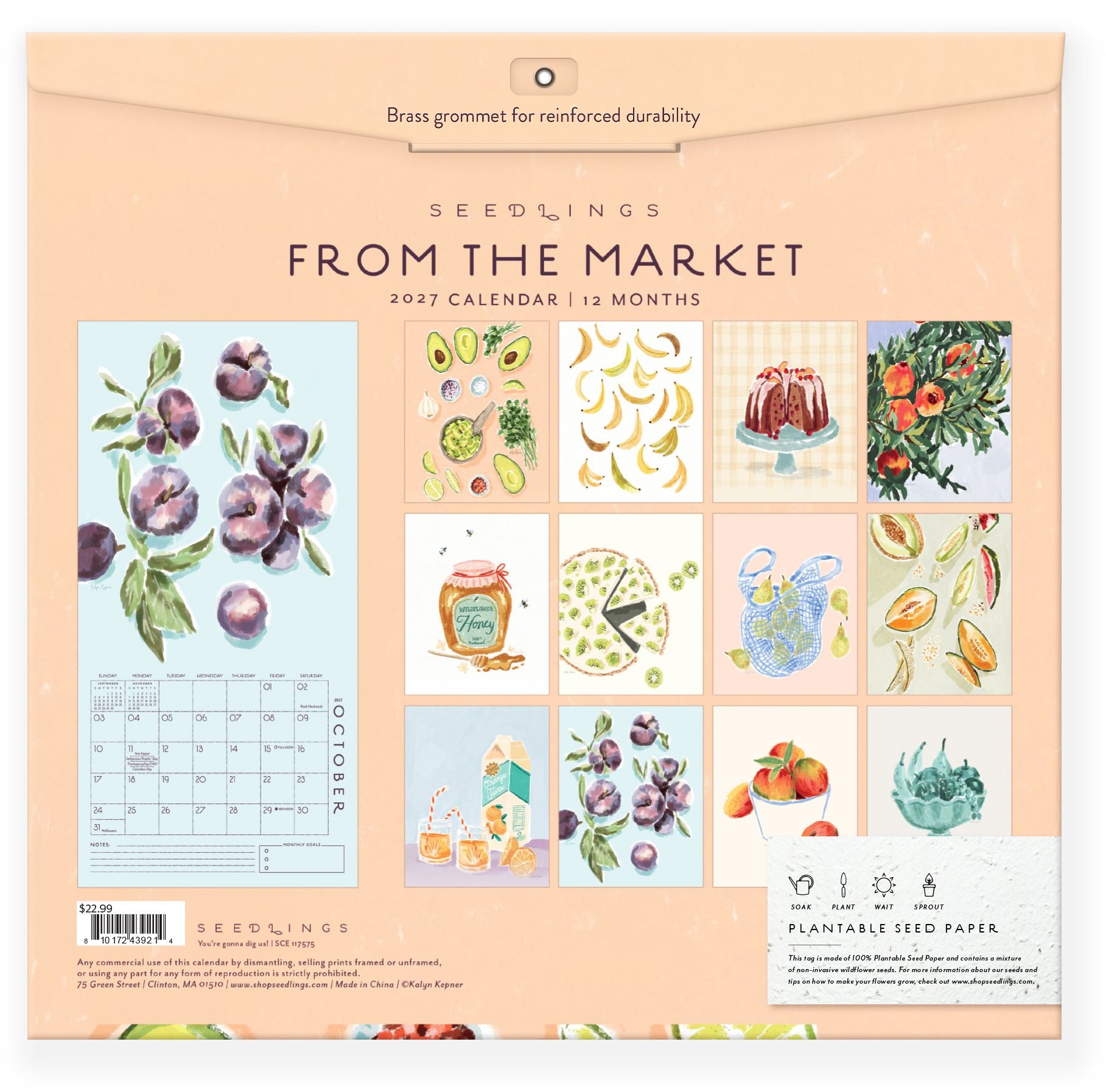 2027 Seedlings From the Market Wall Calendar - Image 6